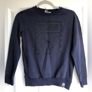 Puma Boys Blue Crewneck Sweatshirt Size M (10-12)